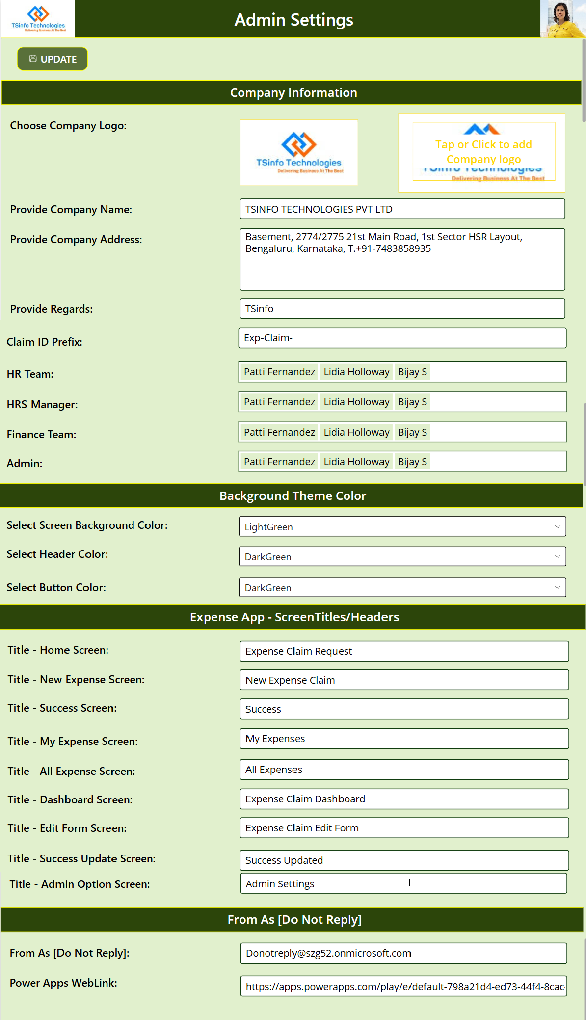 Expense Tracking App in Power Apps